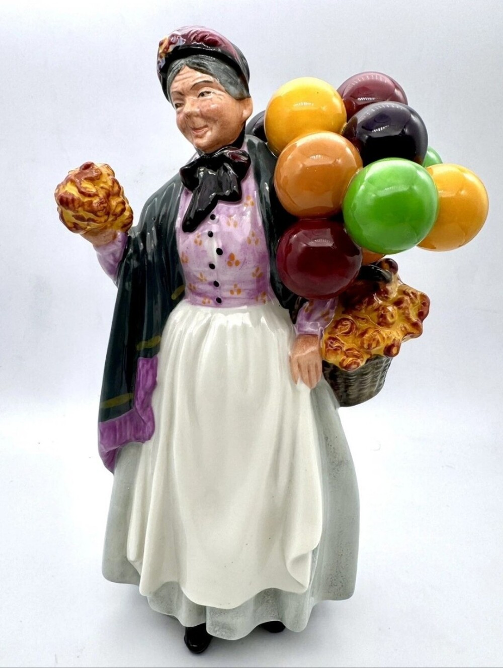 Vintage 1930s Royal Doulton Biddy Pennyfarthing HN1843 Porcelain Balloon Figure